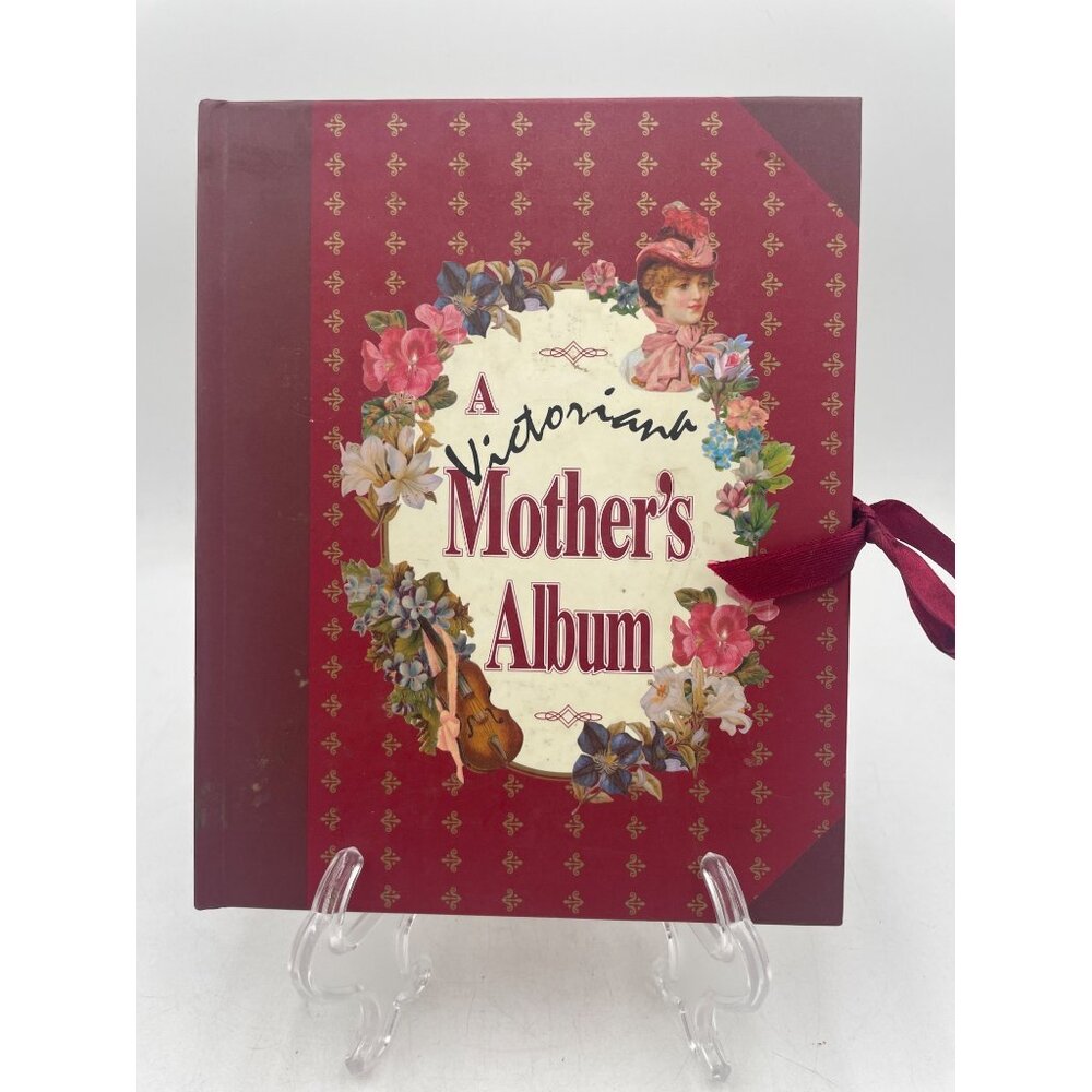 A Victorian Mothers Album 1995 Floral Borders & Ribbon Closure